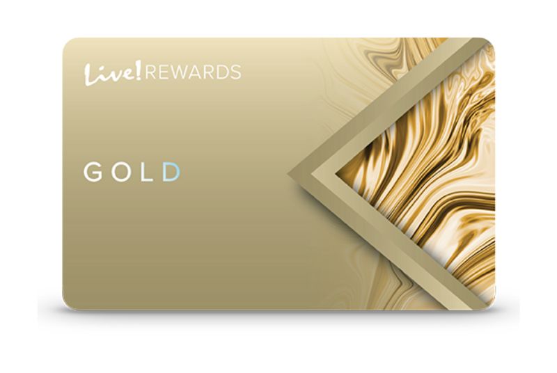 Image of the Live! Rewards Gold Card